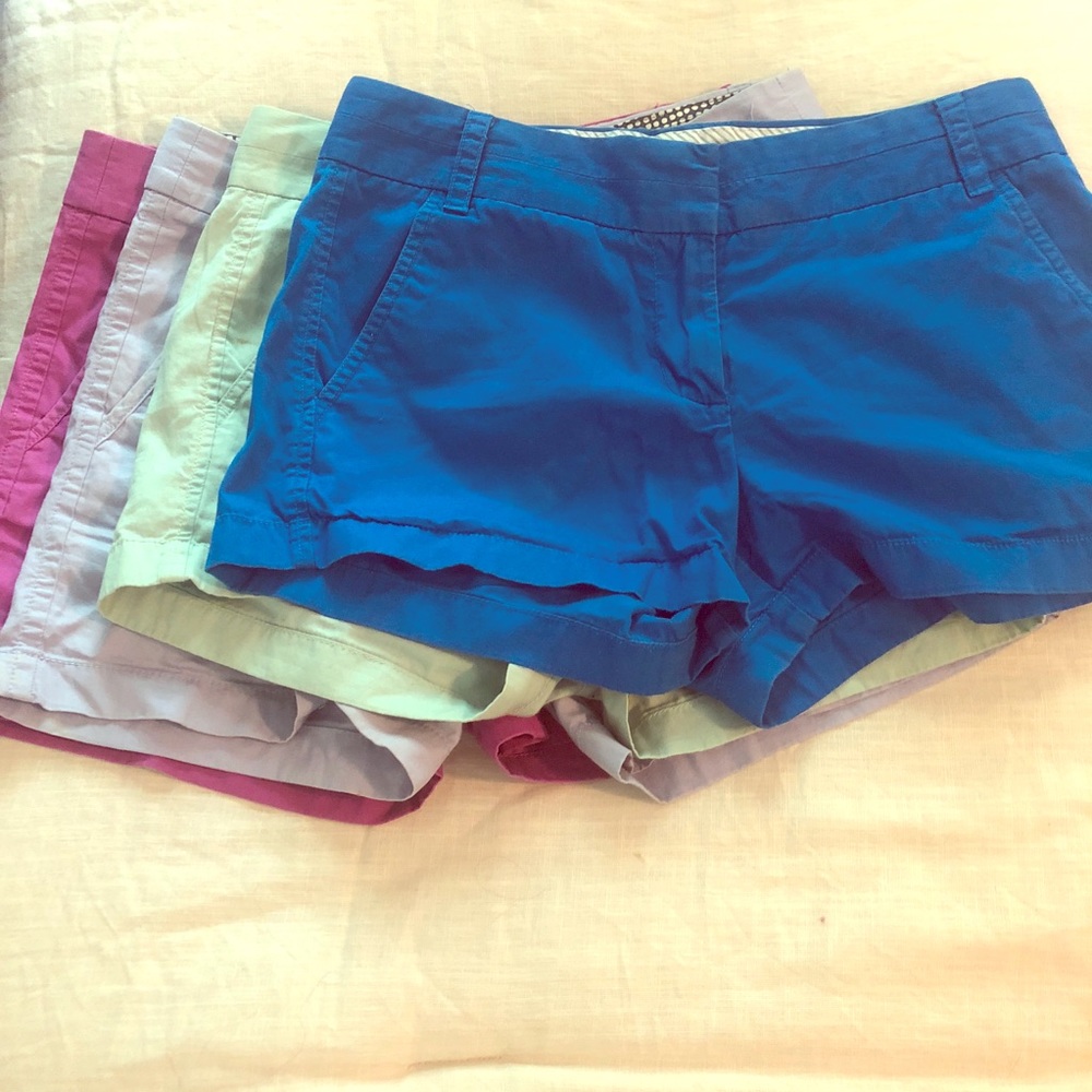 4 J-Crew Factory Chino Shorts